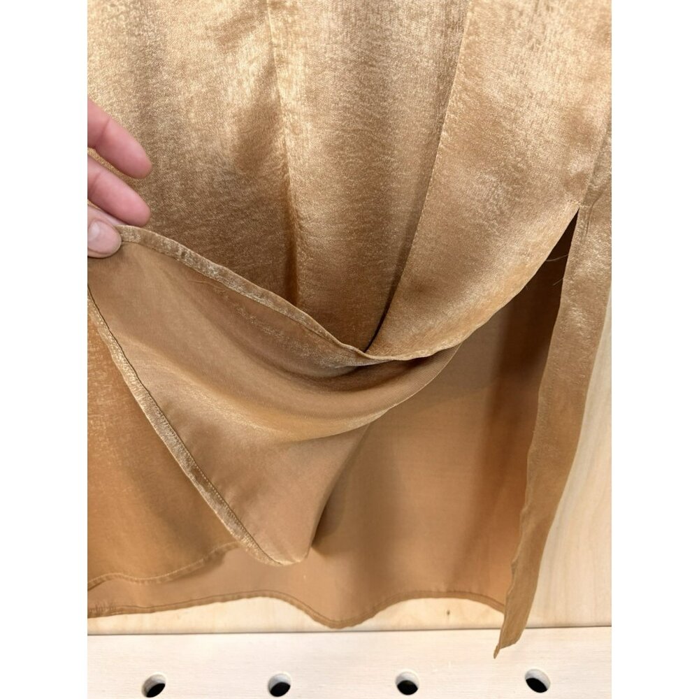 Sam & Lavi ANTHROPOLOGIE Gold Sleeveless Cocktail Dress Size Medium $198 - Picture 5 of 14